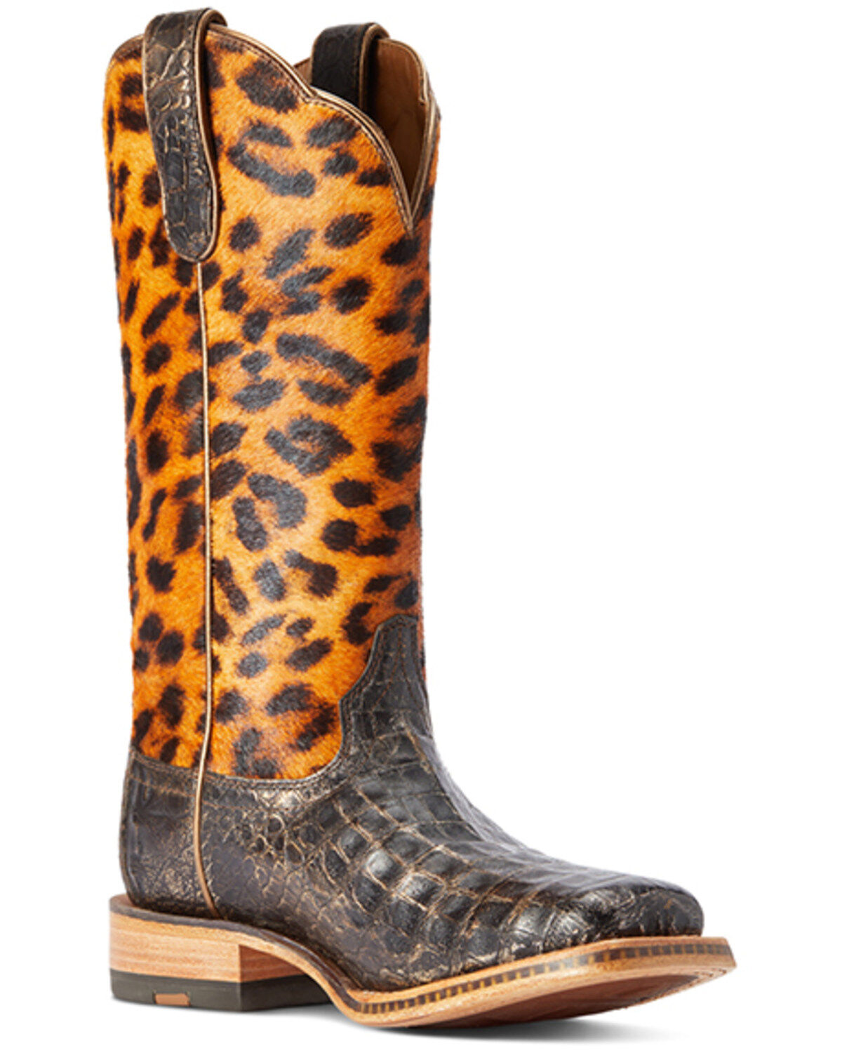 Women's Ariat Donatella Exotic Caiman Western Boots - Broad Square Toe