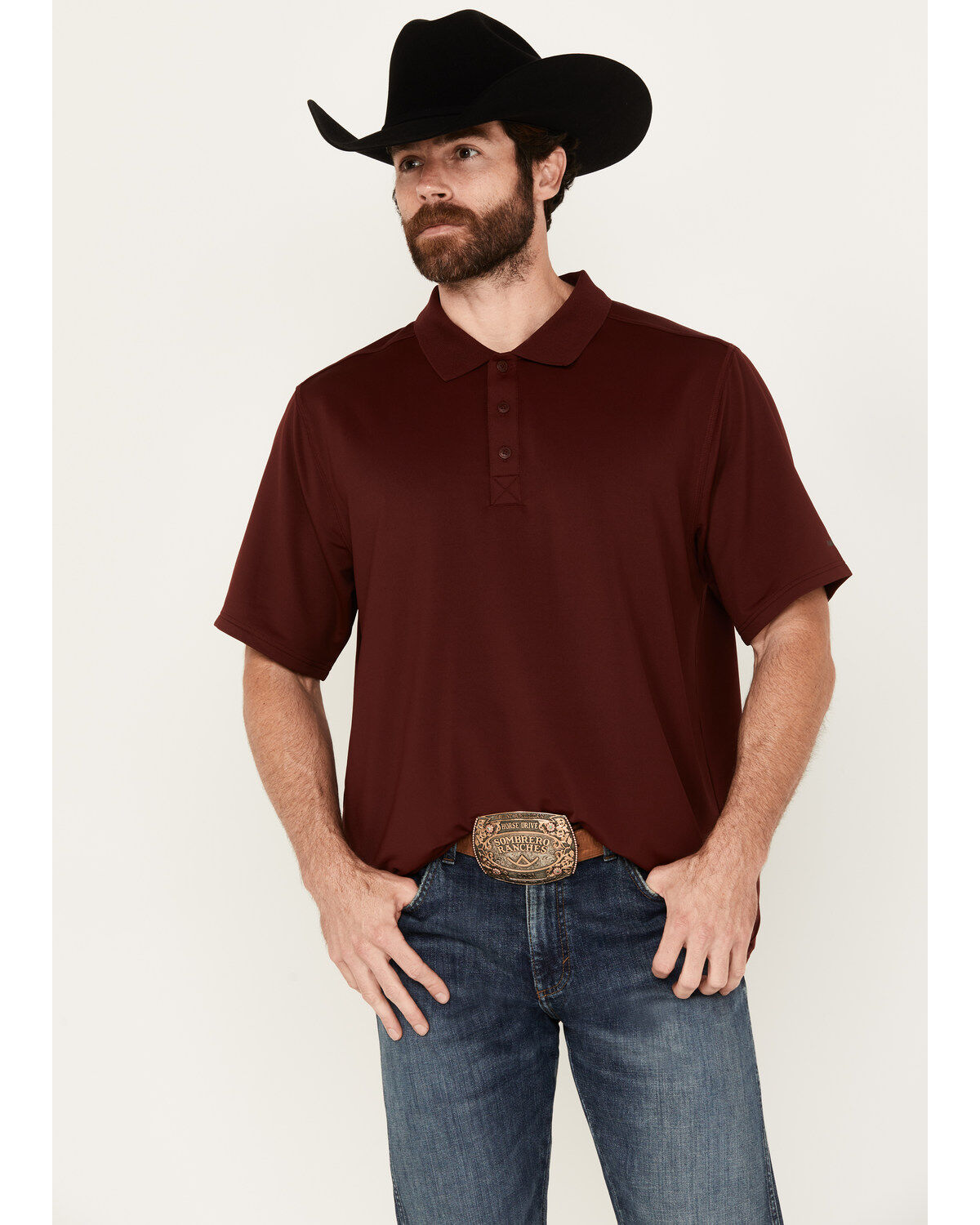 Men's RANK 45 Herringbone Short Sleeve Polo
