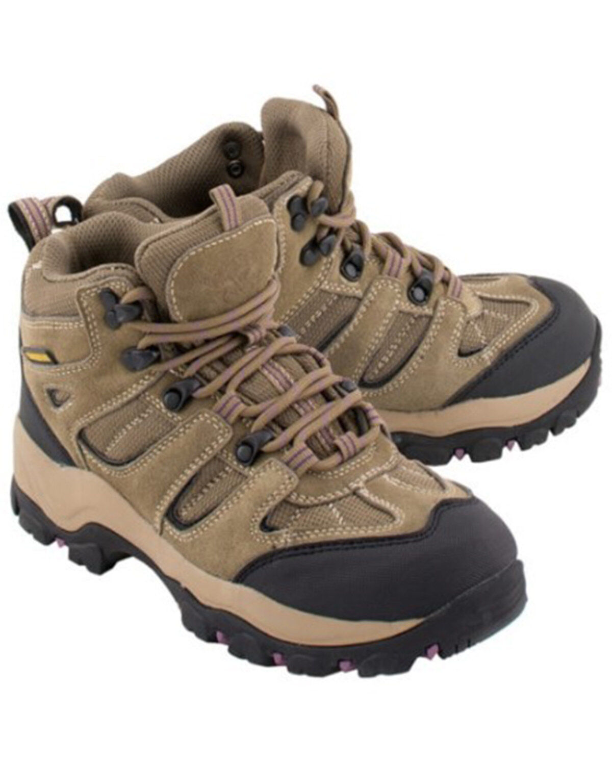 Women's Milwaukee Leather Waterproof Hiking Boots - Round Toe