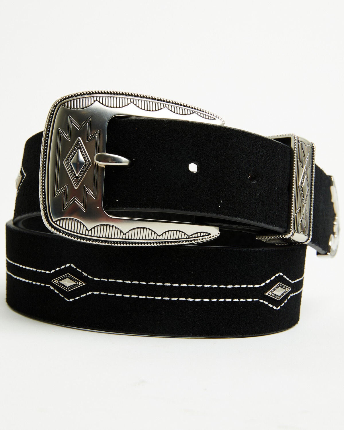 Men's Cody James Farrowe Southwestern Suede Belt