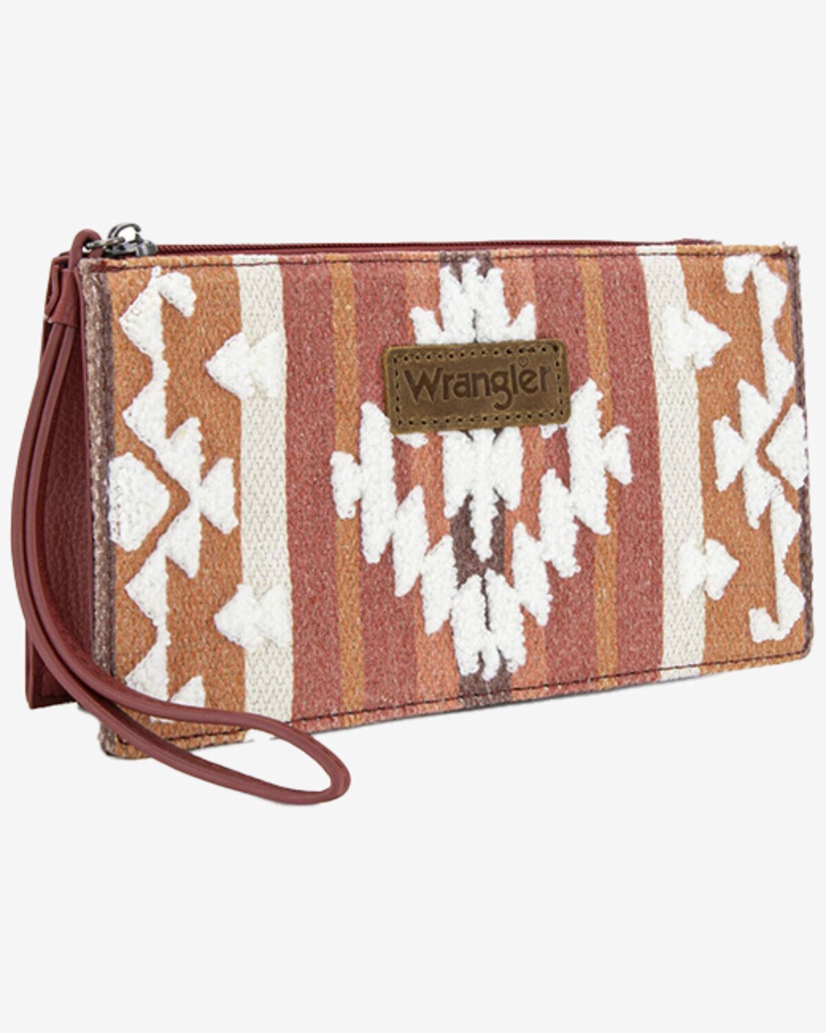 Women's Wrangler Sherpa Southwestern Print Canvas Clutch