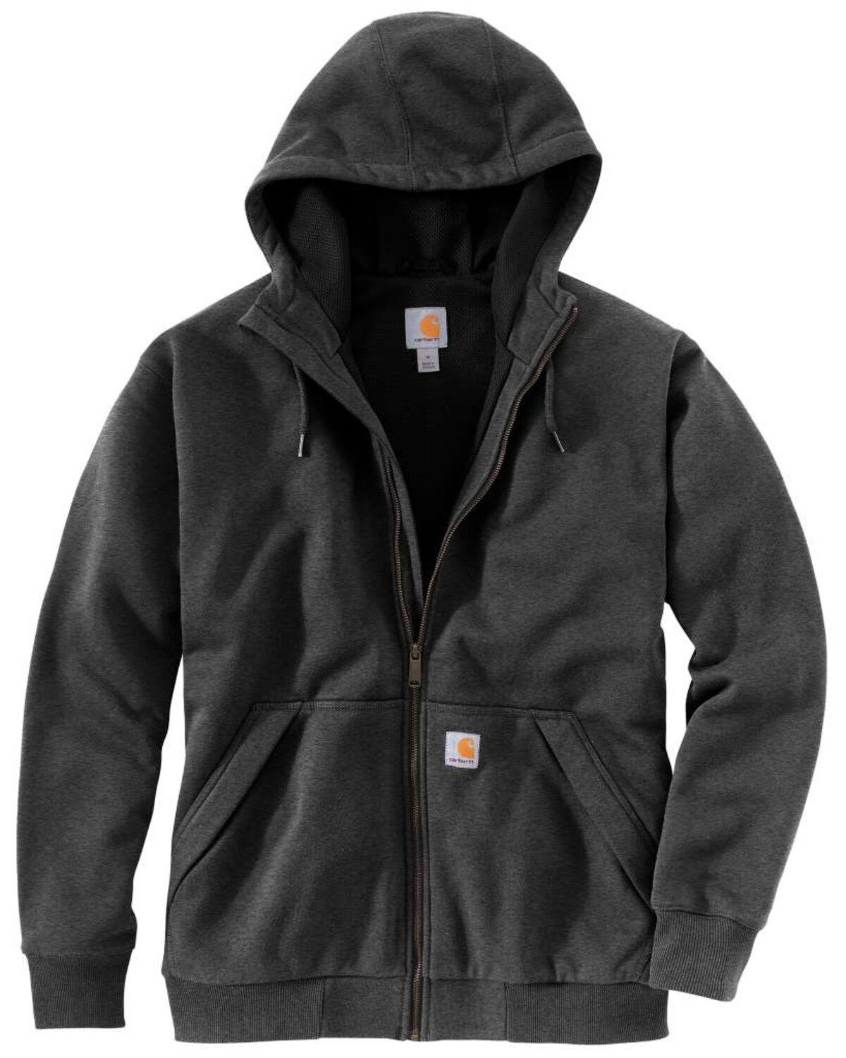 Men's Carhartt Rain Defender Thermal Lined Zip Hooded Work Sweatshirt
