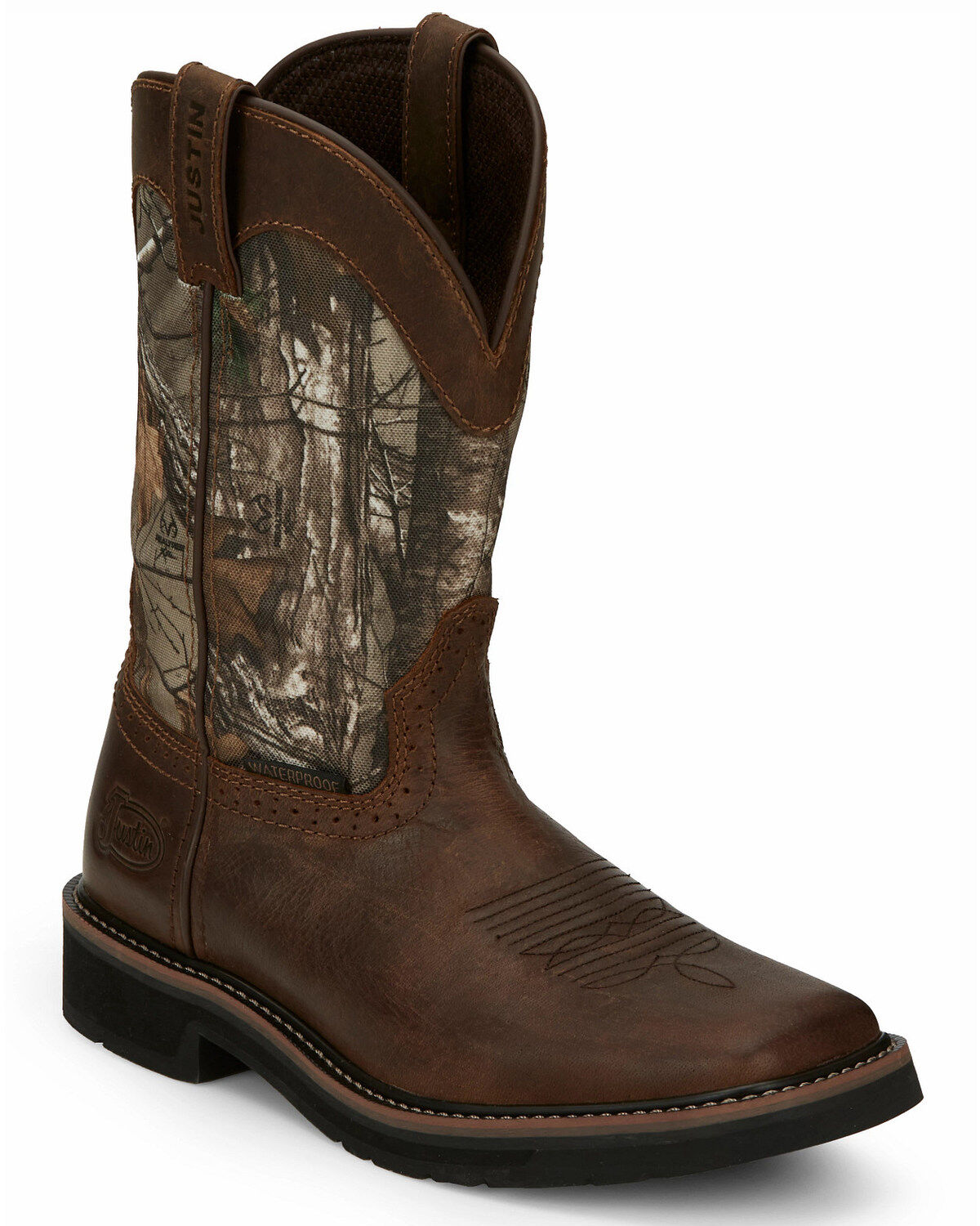 Men's Justin Trekker Waterproof Western Work Boots - Soft Toe