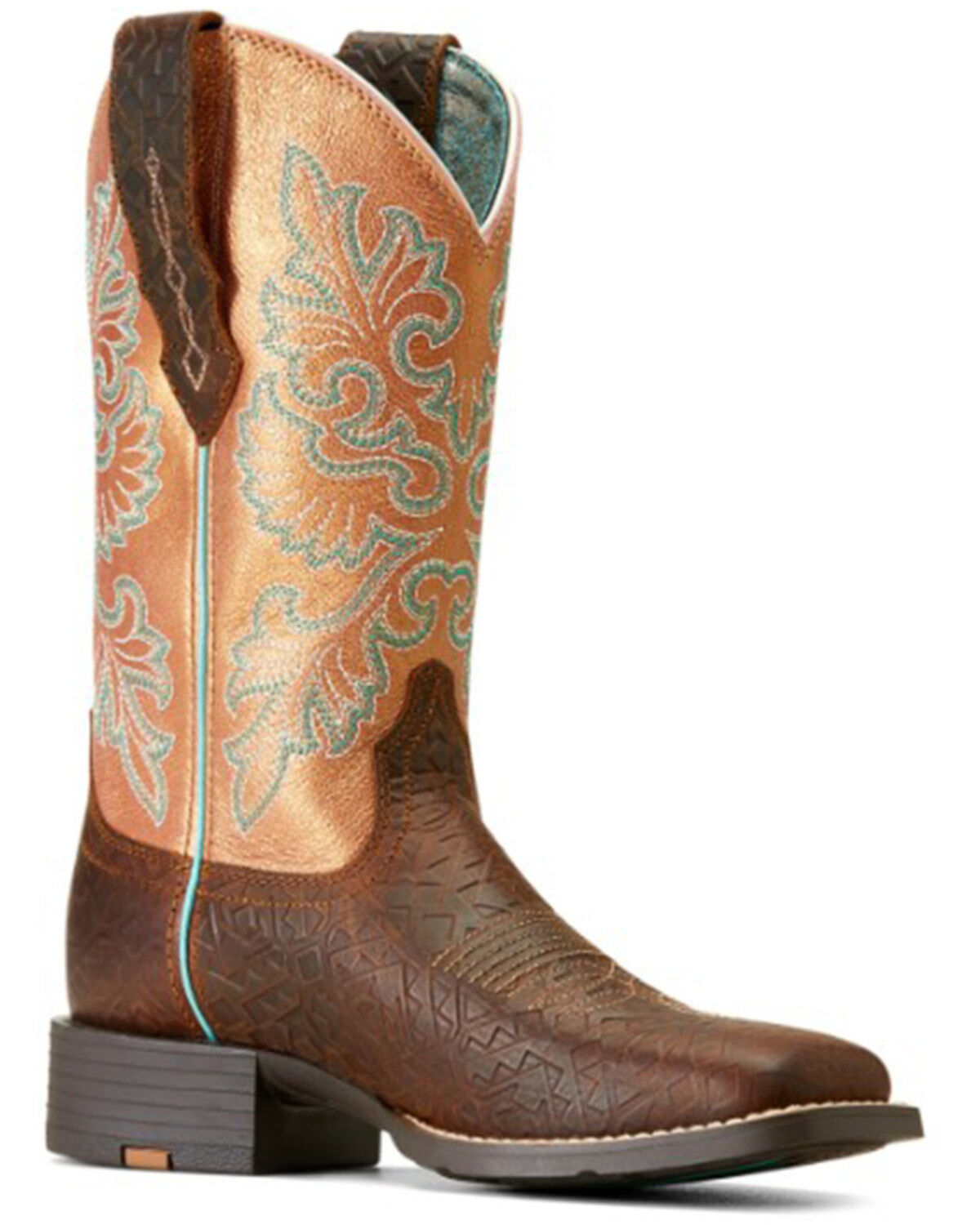 Women's Ariat Round Up StretchFit Western Boots - Broad Square Toe