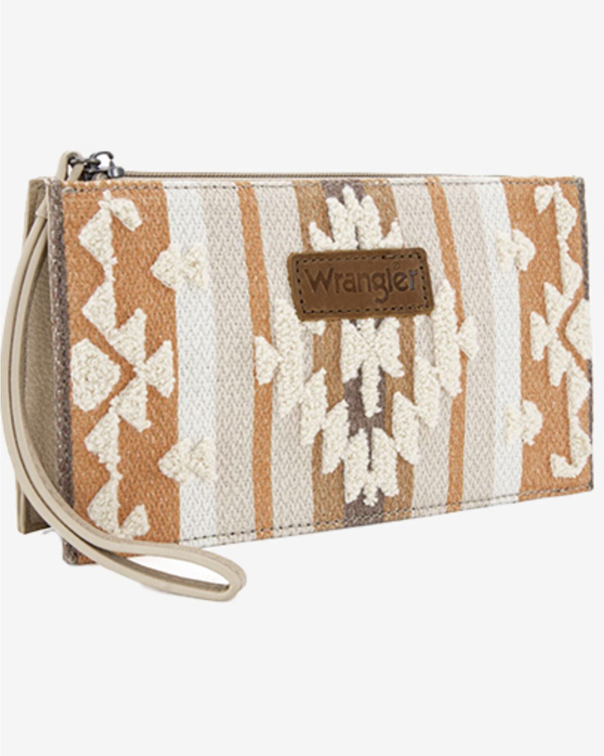 Women's Wrangler Sherpa Southwestern Print Canvas Clutch