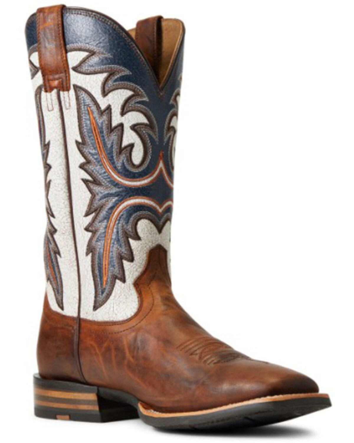 Men's Ariat Bushrider Full-Grain Western Performance Boot - Broad Squa