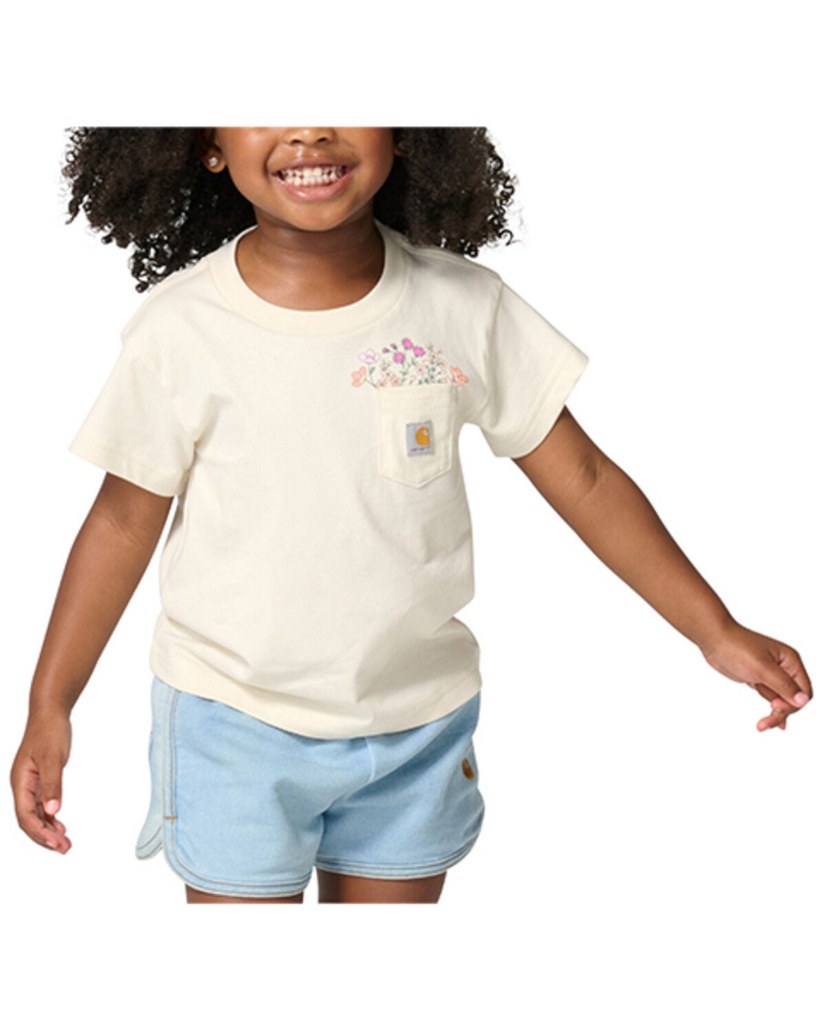 Girls' Carhartt Toddler Flower Pocket Short Sleeve Graphic T-Shirt