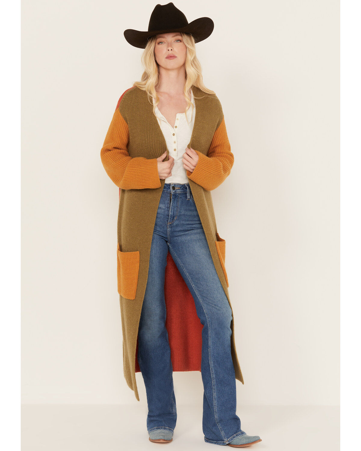 Women's Revel Color Block Duster Cardigan