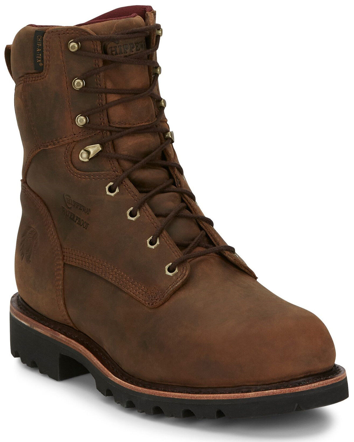 Men's Chippewa Waterproof Work Boots - Steel Toe