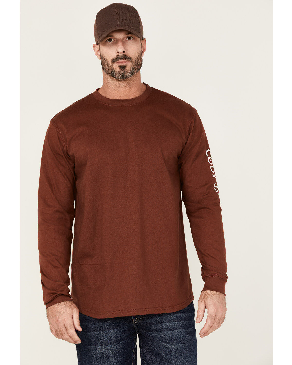 Men's Cody James FR Logo Long Sleeve Work T-Shirt