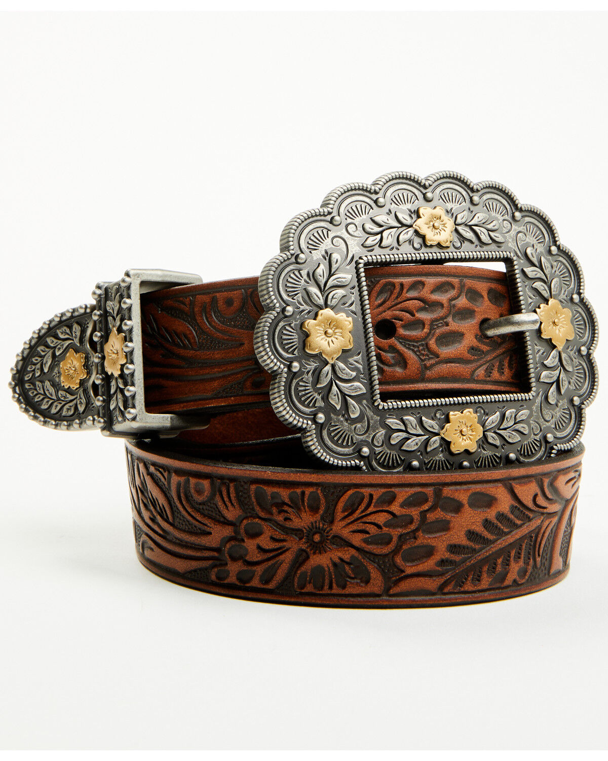 Women's Shyanne Ellery Floral Leather Belt
