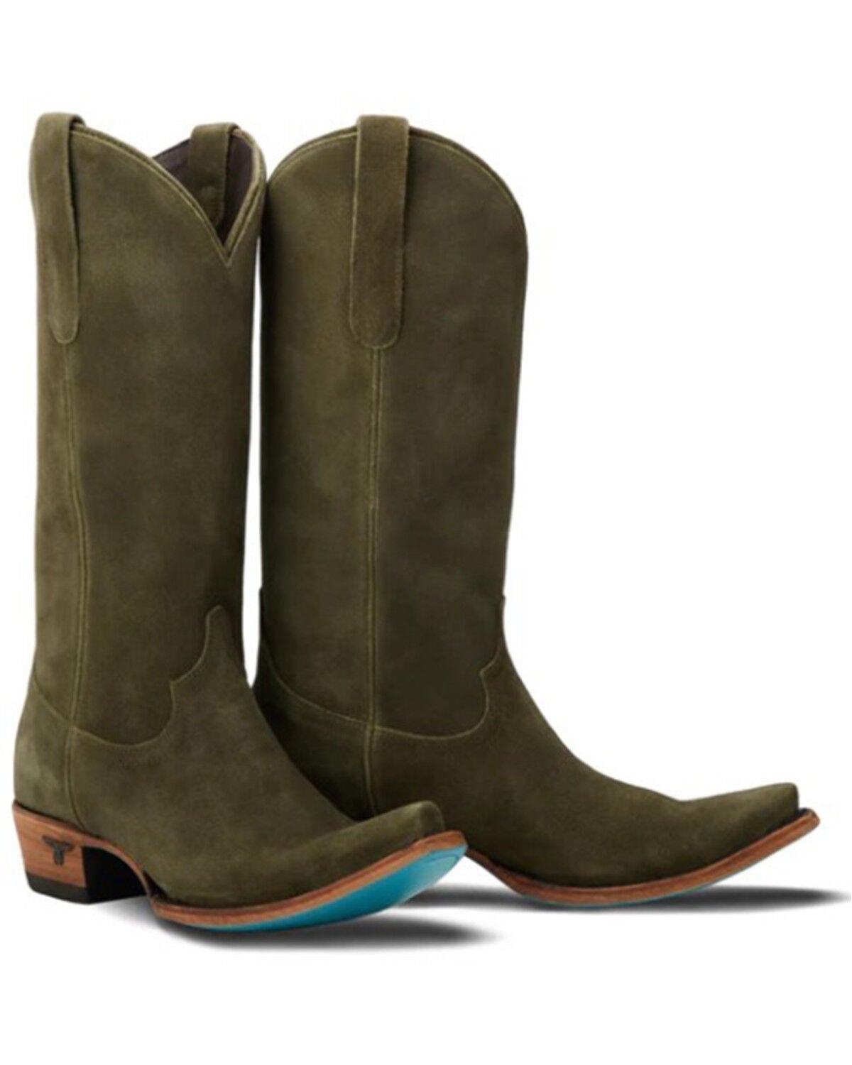 Women's Lane Emma Jane Suede Tall Western Boots - Snip Toe