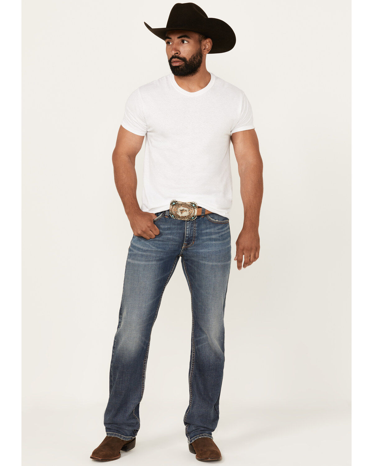 Men's Moonshine Spirit Decker Slim Straight Stretch Denim Jeans