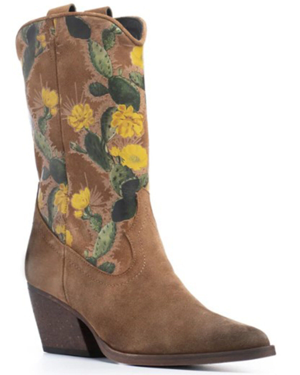 Women's Golo Shoes Cactus Graphic Western Boot - Round Toe
