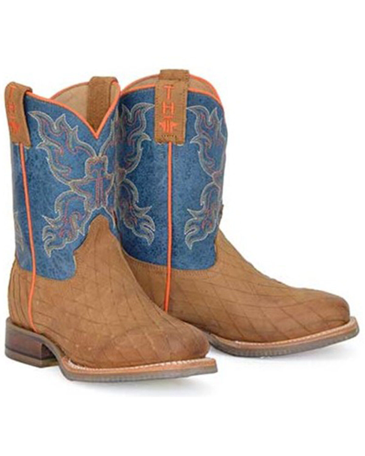 Boys' Tin Haul Crossed Western Boots - Square Toe
