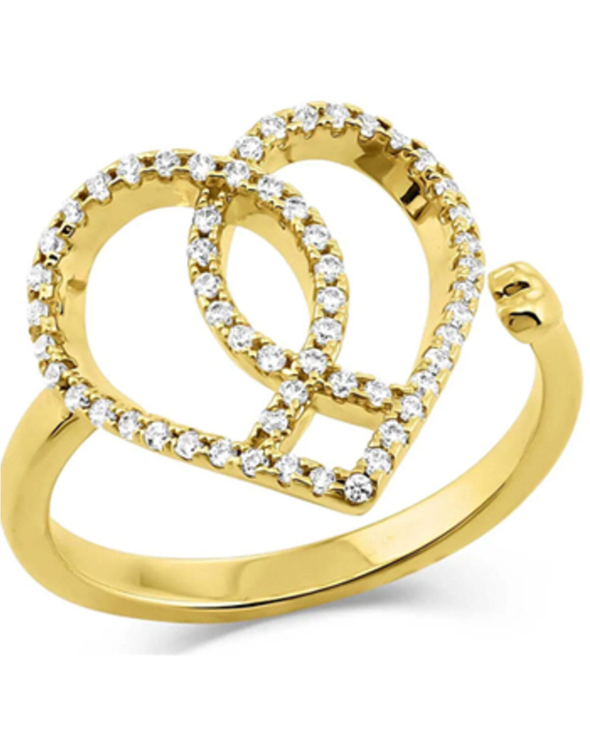Women's Montana Silversmiths Connected Faith Heart Ring