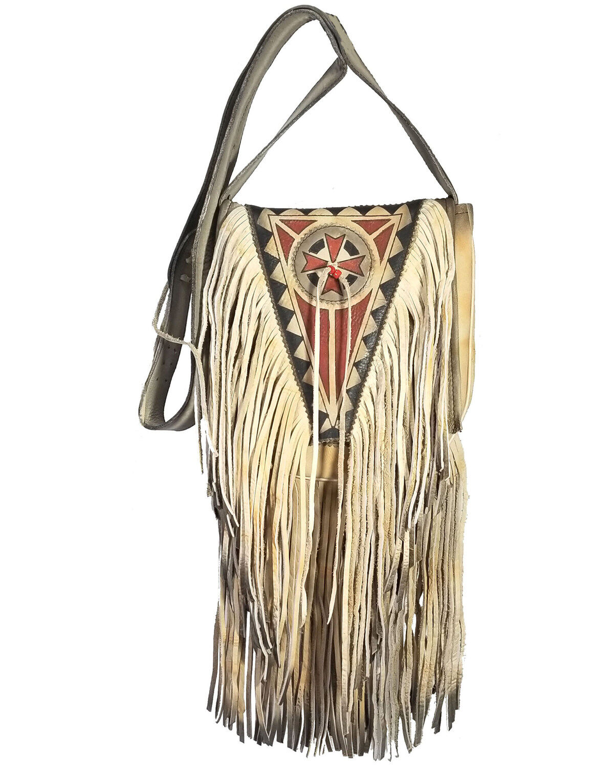Women's Kobler Leather Ivory Painted Crossbody Bag