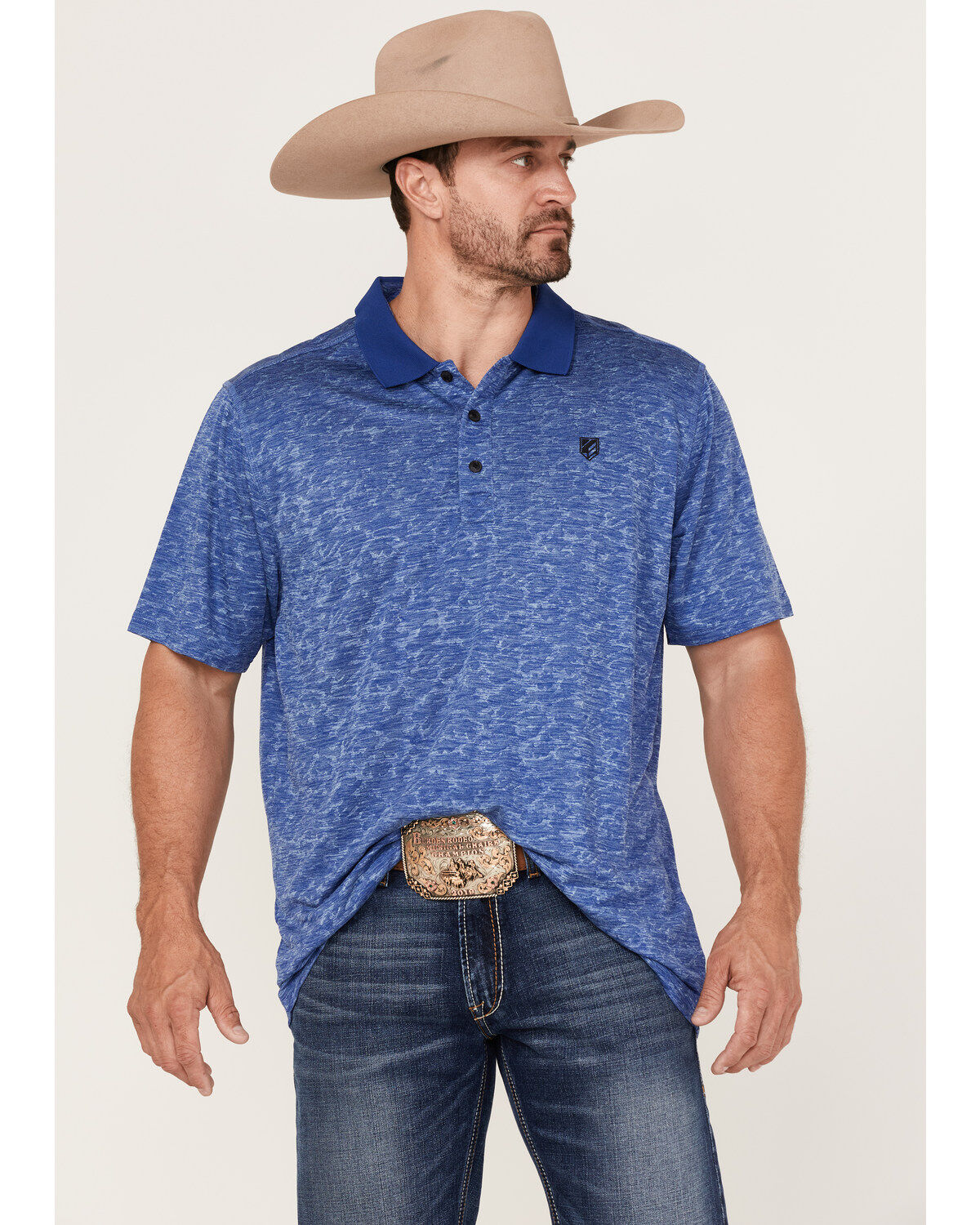 Men's RANK 45 Daylight Solid Short Sleeve Polo Shirt