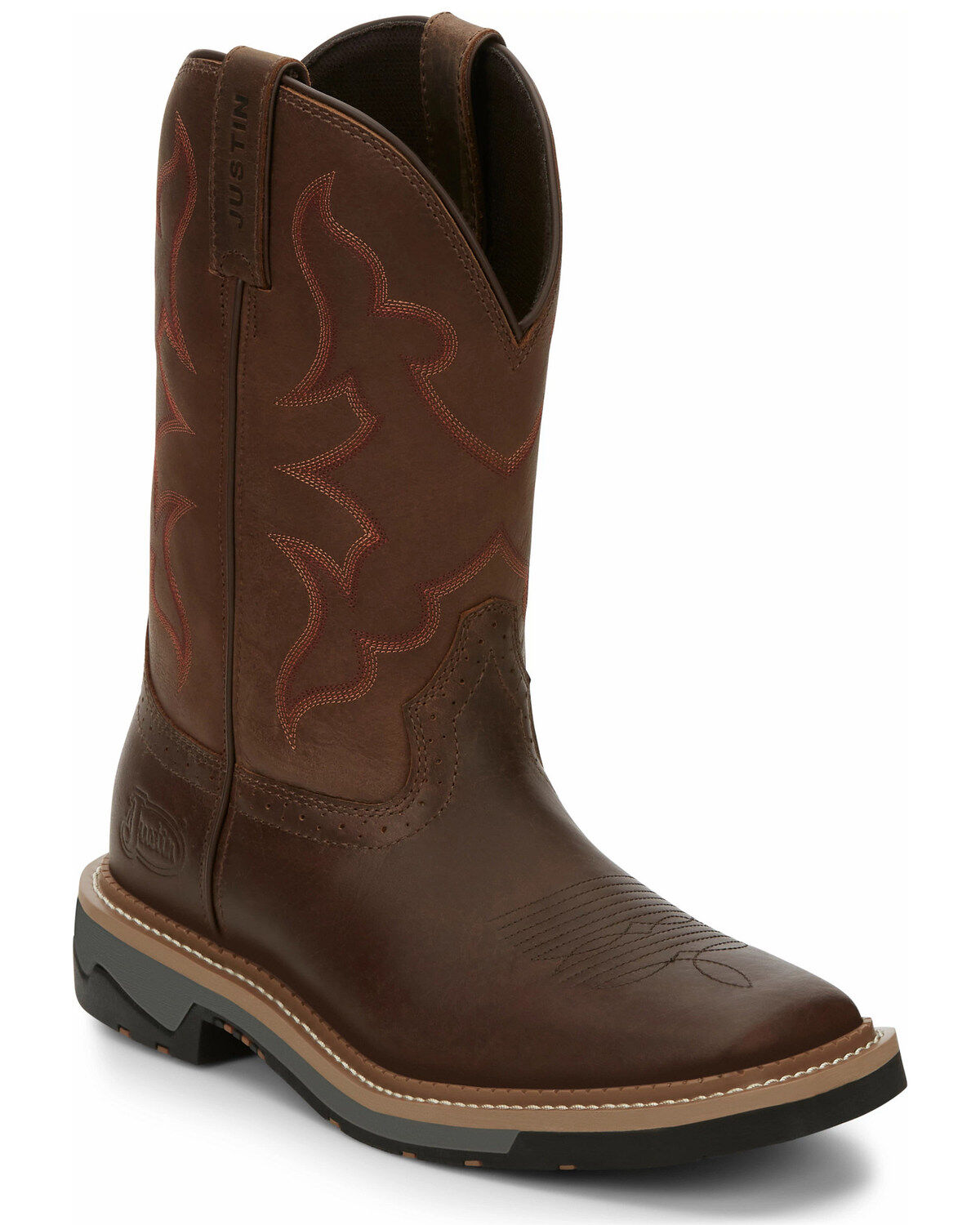 Men's Justin Boot Barn Exclusive Carbide Western Work Boots - Soft Toe