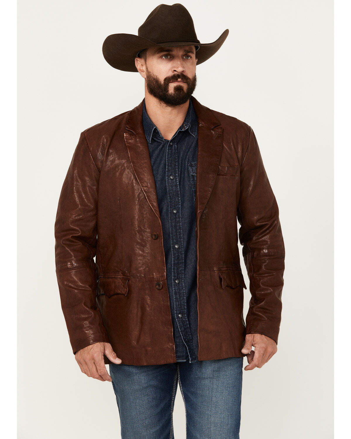 Men's Moonshine Spirit Leather Blazer