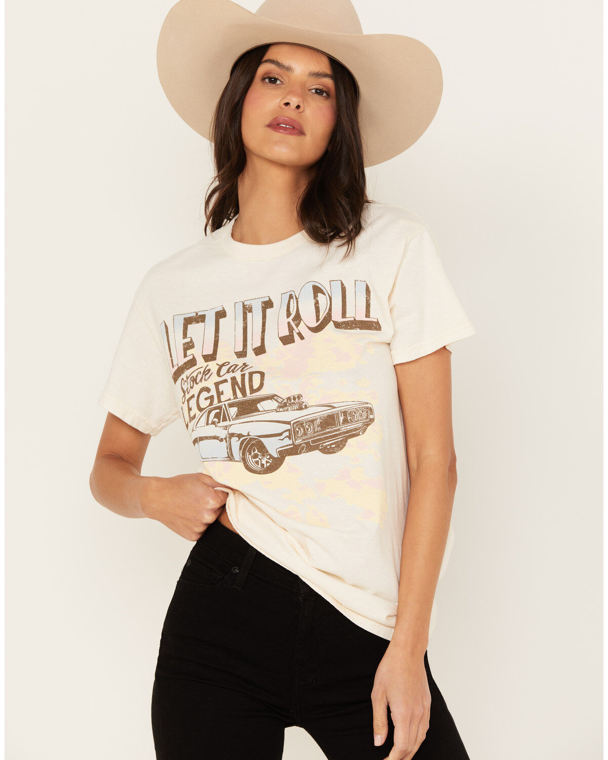 Women's Youth in Revolt Let It Roll Muscle Short Sleeve Graphic Tee