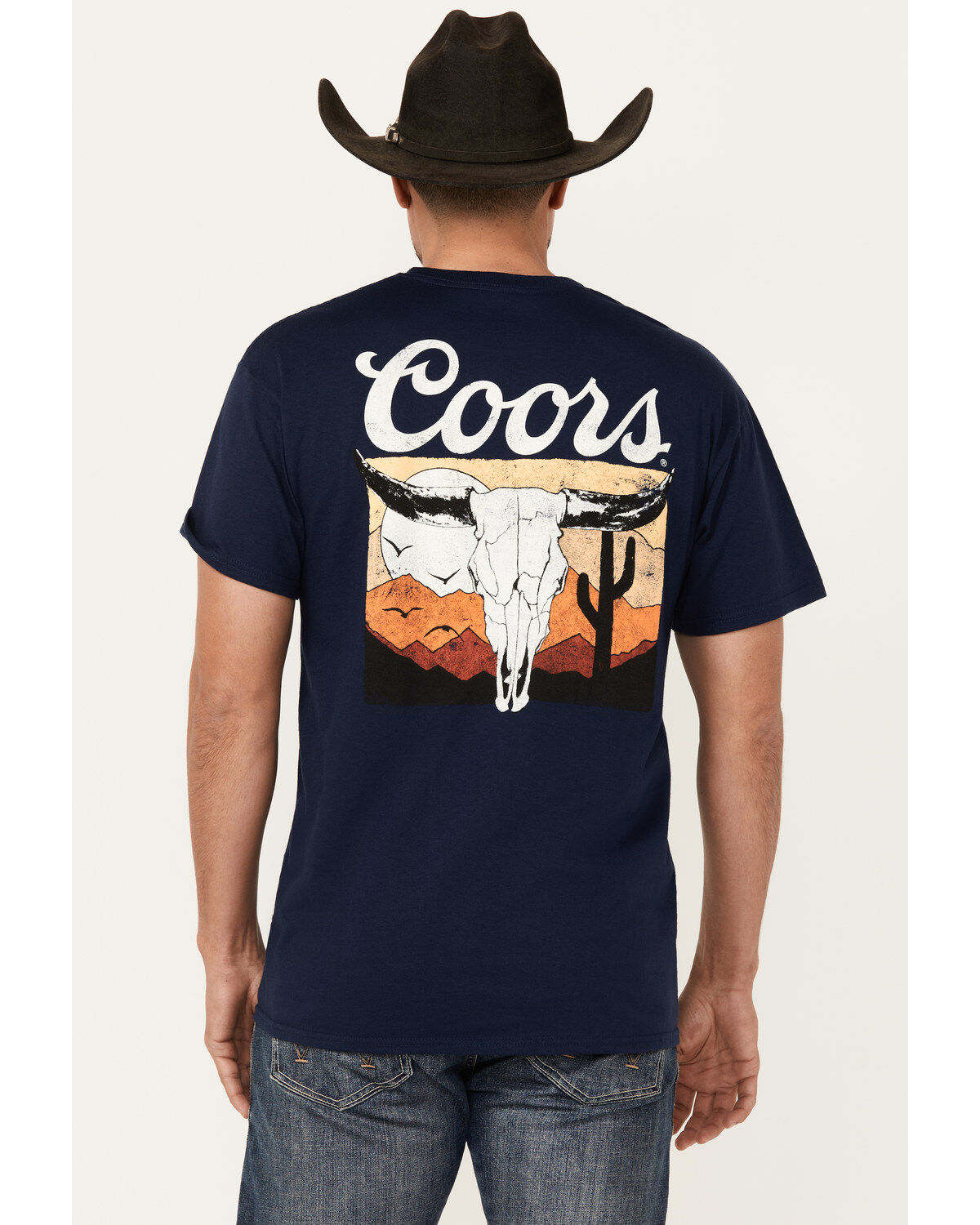 Men's Coors Boot Barn Exclusive Logo Steer Head Short Sleeve Graphic T