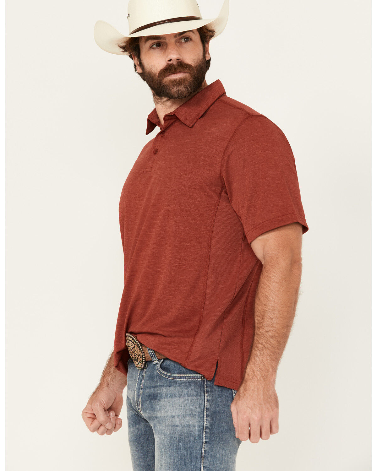 Men's Wrangler Solid Short Sleeve Performance Polo