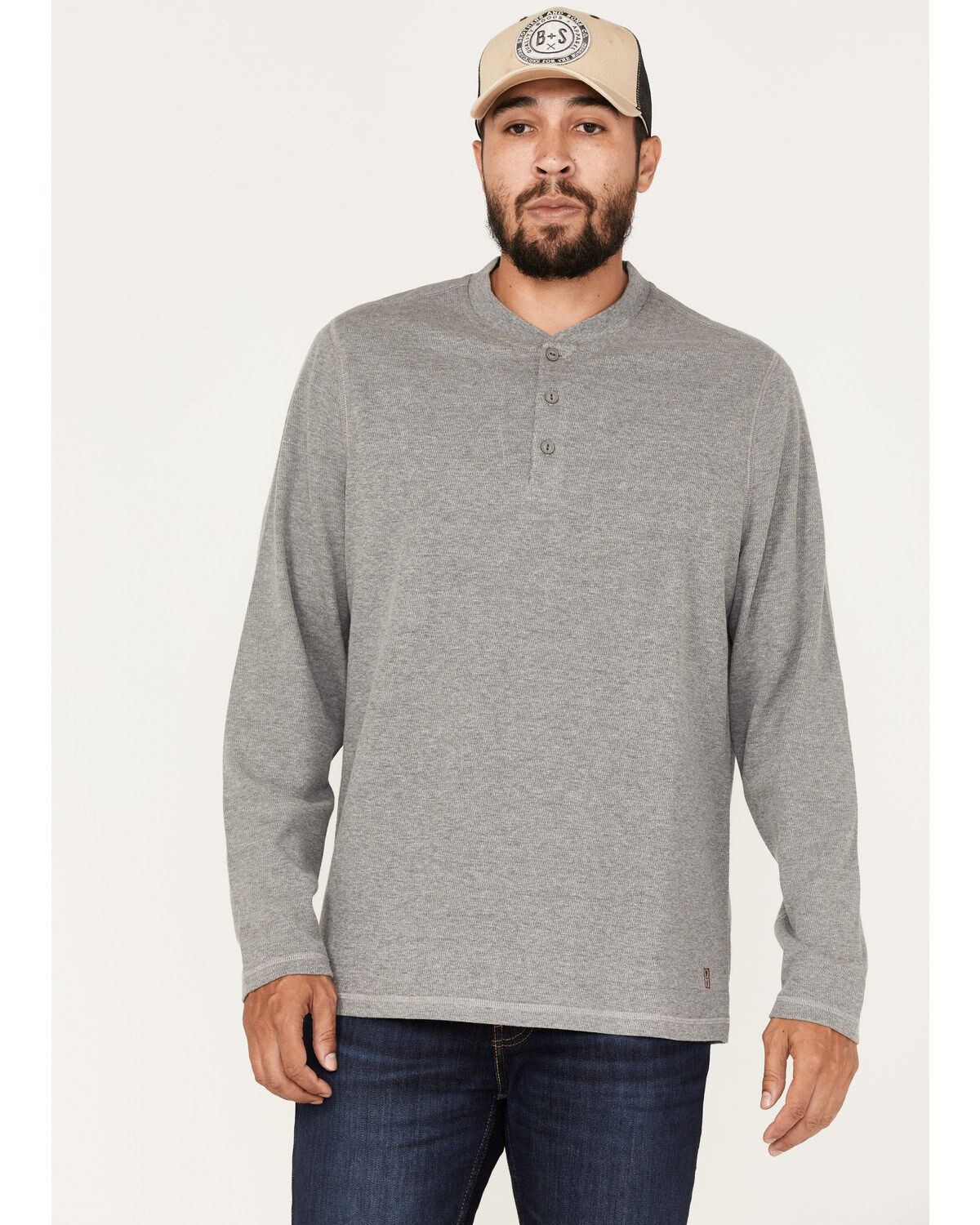 Men's Brothers and Sons Henley Thermal T-Shirt