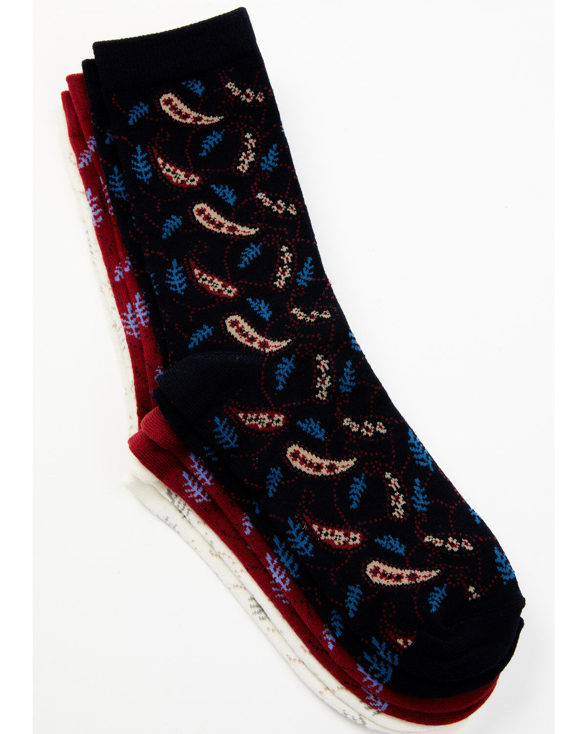 Women's Shyanne Libby Paisley Crew Socks - 3-Pack
