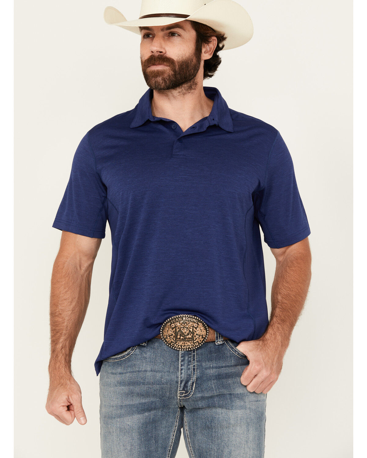 Men's Wrangler Solid Short Sleeve Performance Polo