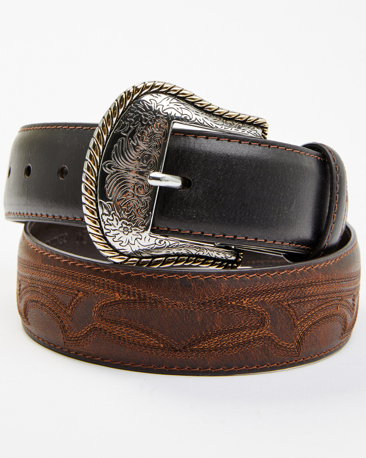 Men's Cody James Two-Toned Concho Accent Belt