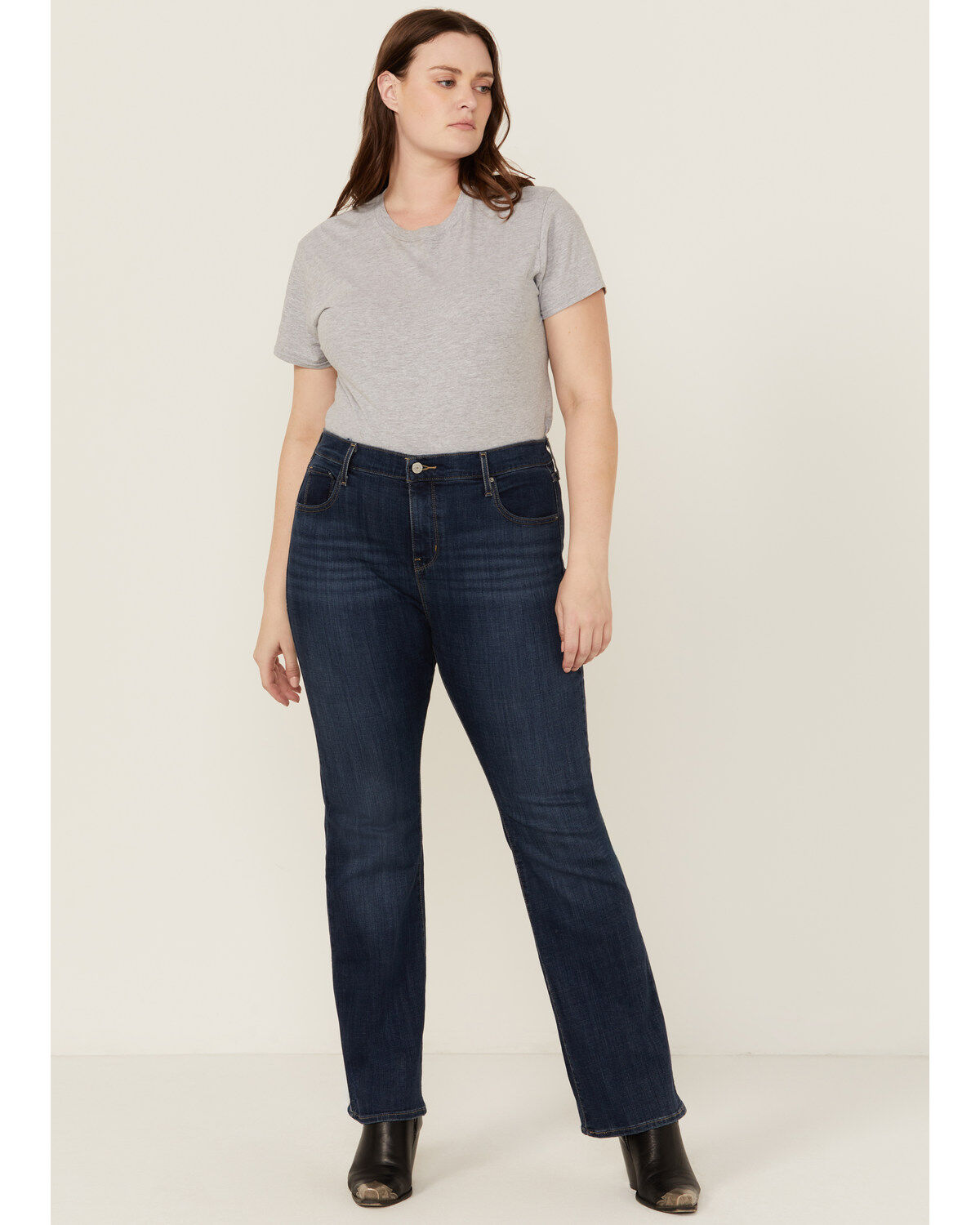 Women's Levi's High Rise 725 Dark Horse Bootcut Jeans - Plus