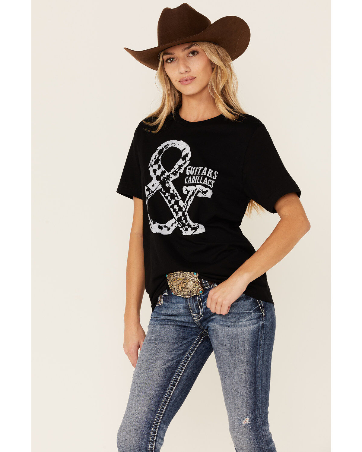 Women's Ruby's Rubbish Guitars & Cadillacs Graphic Short Sleeve Tee