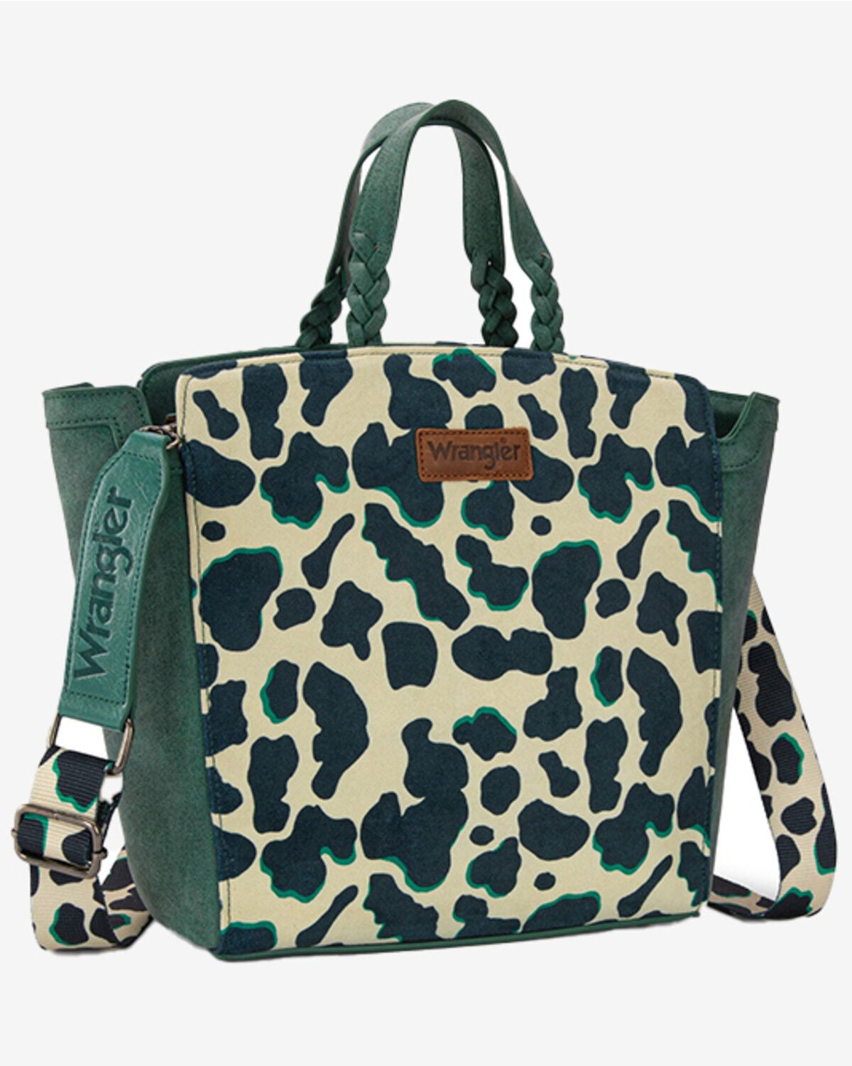 Women's Wrangler Cow Print Concealed Carry Crossbody Tote