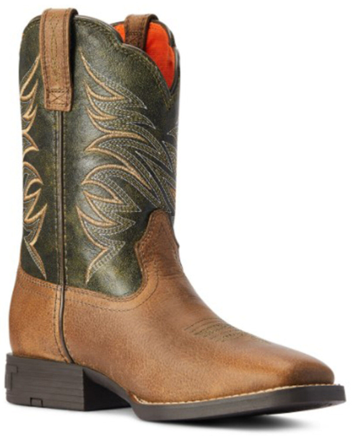 Boys' Ariat Firecatcher Alflafa Western Boots - Broad Square Toe