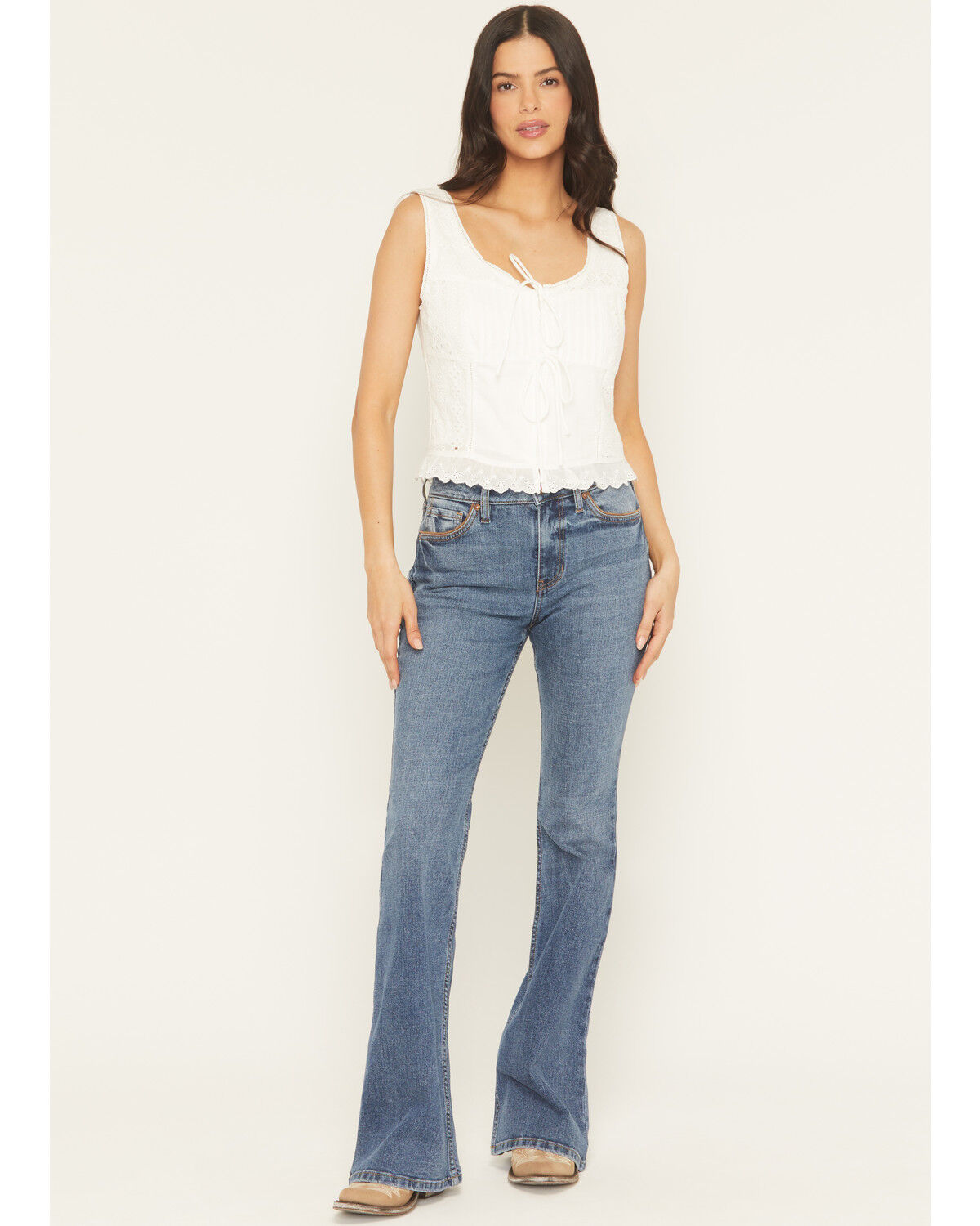 Women's Shyanne Luna High Rise Flare Stretch Denim Jeans