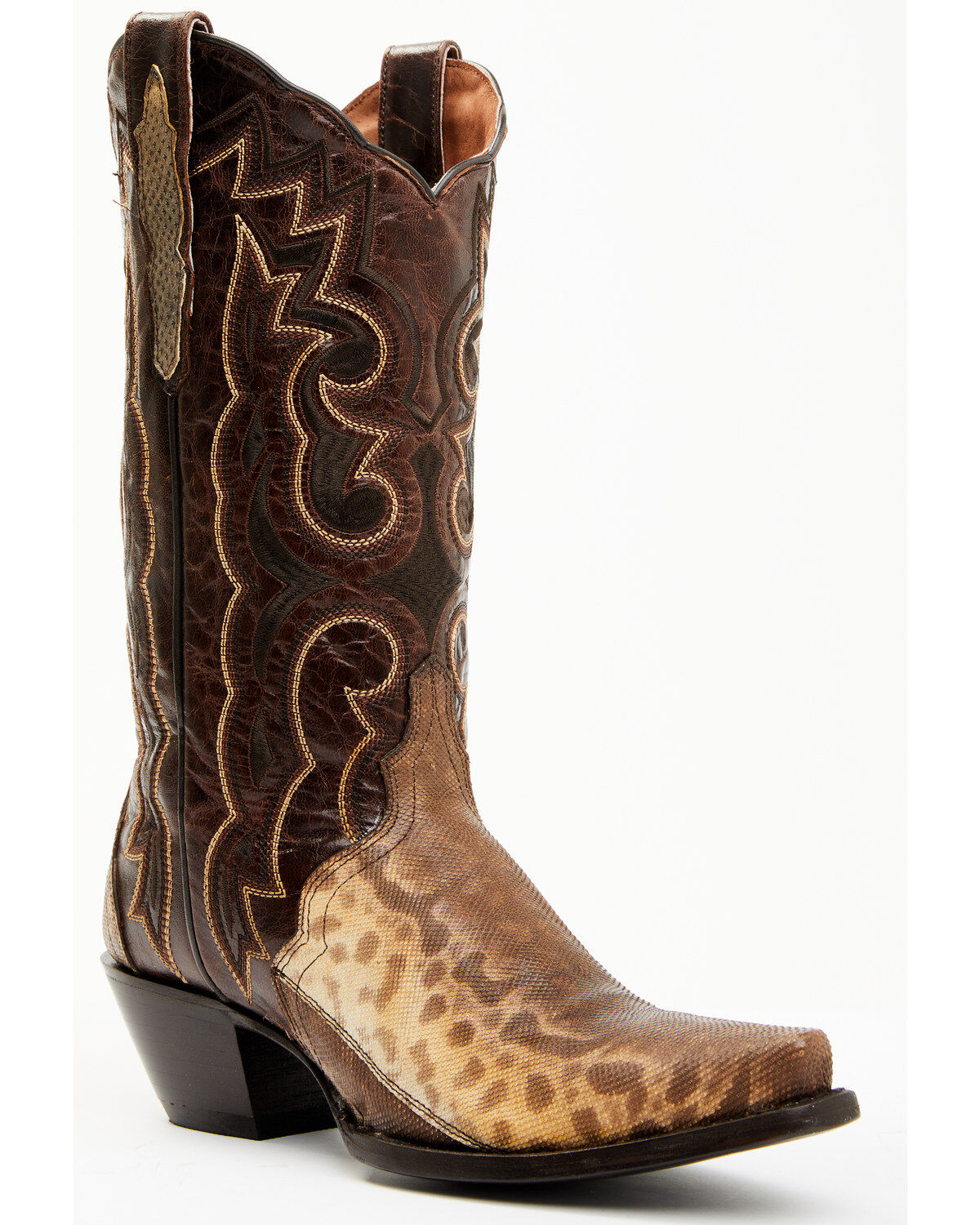 Women's Dan Post Karung Exotic Snake Western Boots - Snip Toe