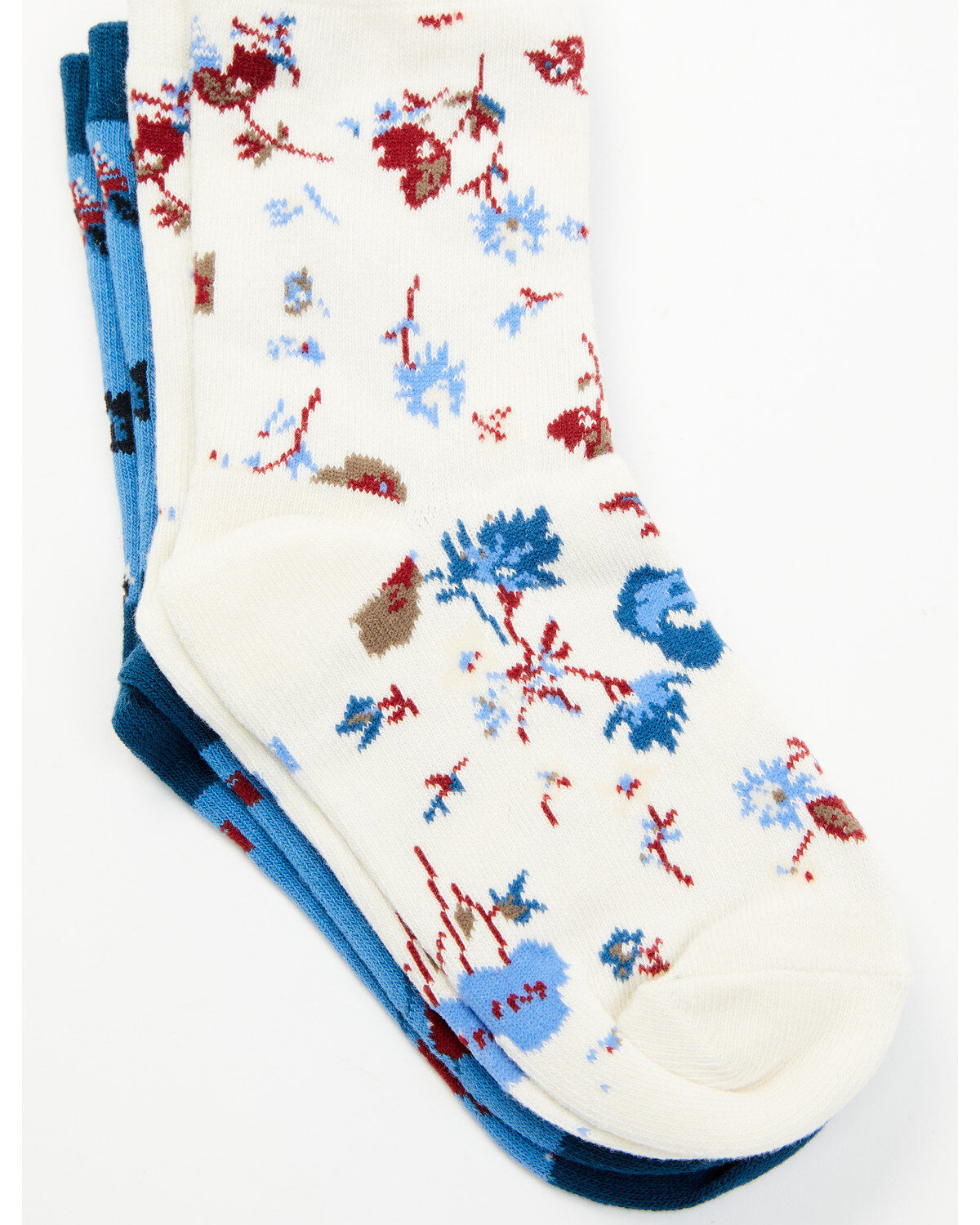 Shyanne Girl's Skye Floral Crew Socks - 2-Pack