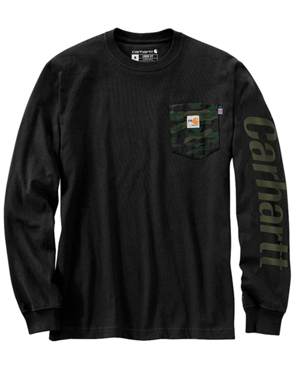 Men's Carhartt FR Force Loose Fit Lightweight Camo Long Sleeve Graphi