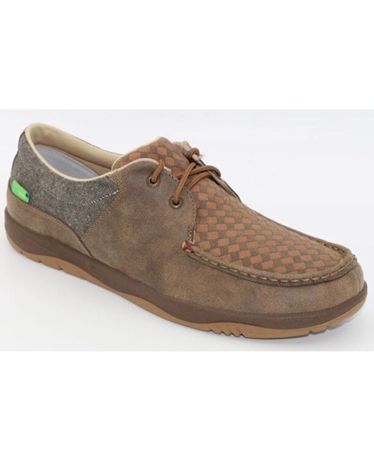 Men's Twisted X Boat Shoe Driving Moc Shoes - Moc Toe