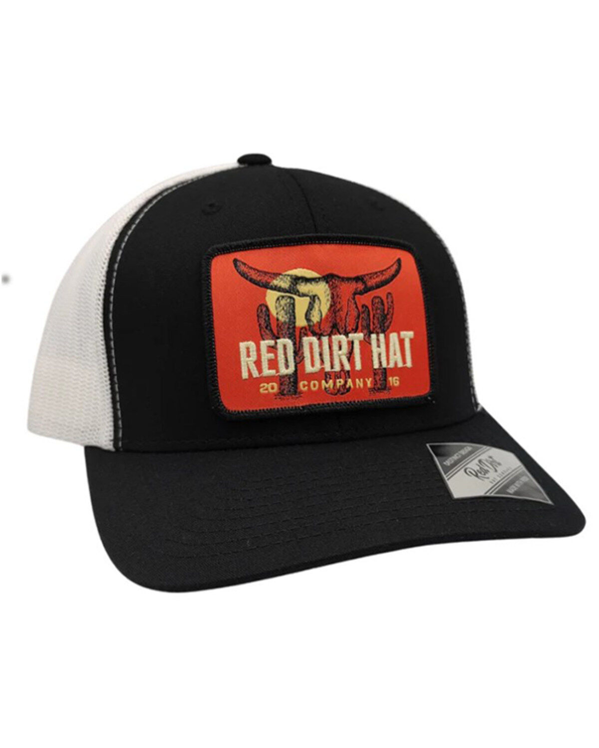 Men's Red Dirt Hat Boone Logo Patch Ball Cap