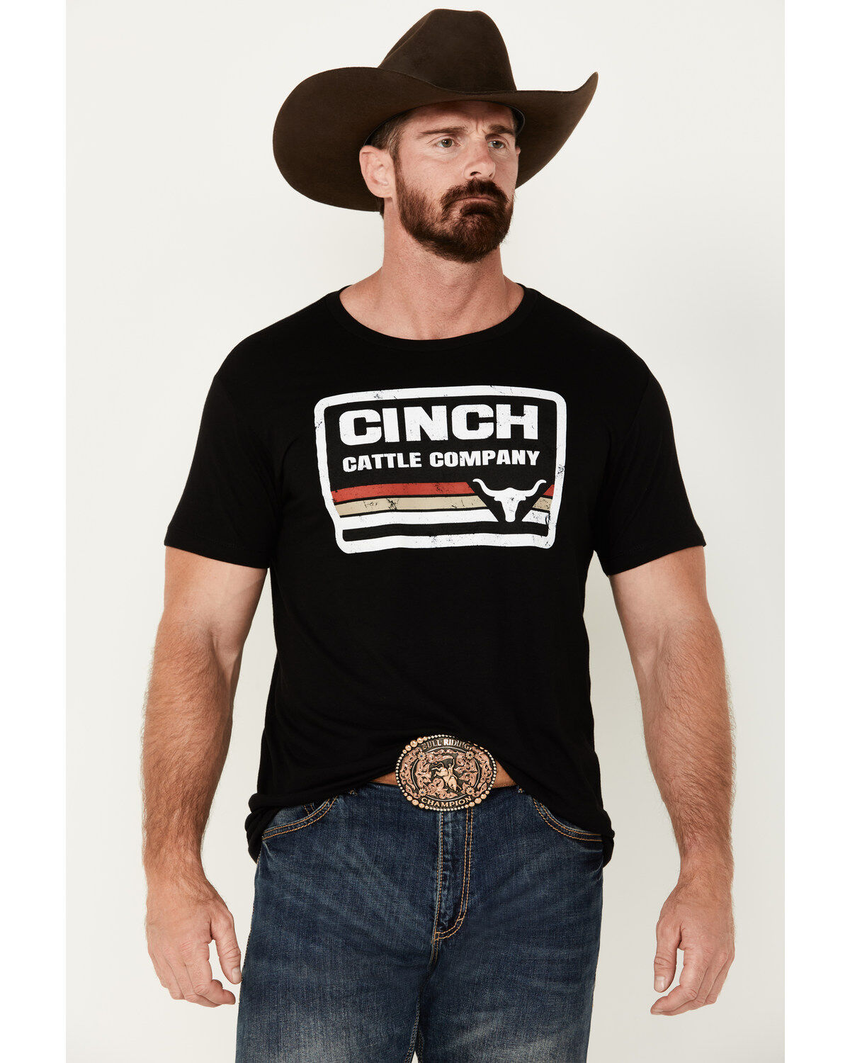 Men's Cinch Cattle Company Logo Short Sleeve T-Shirt