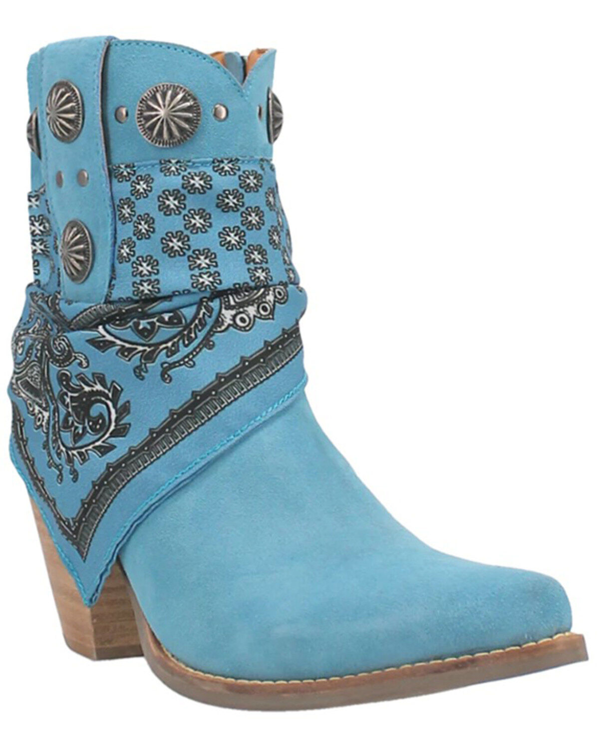 Women's Dingo Suede Bandida Western Booties - Round Toe