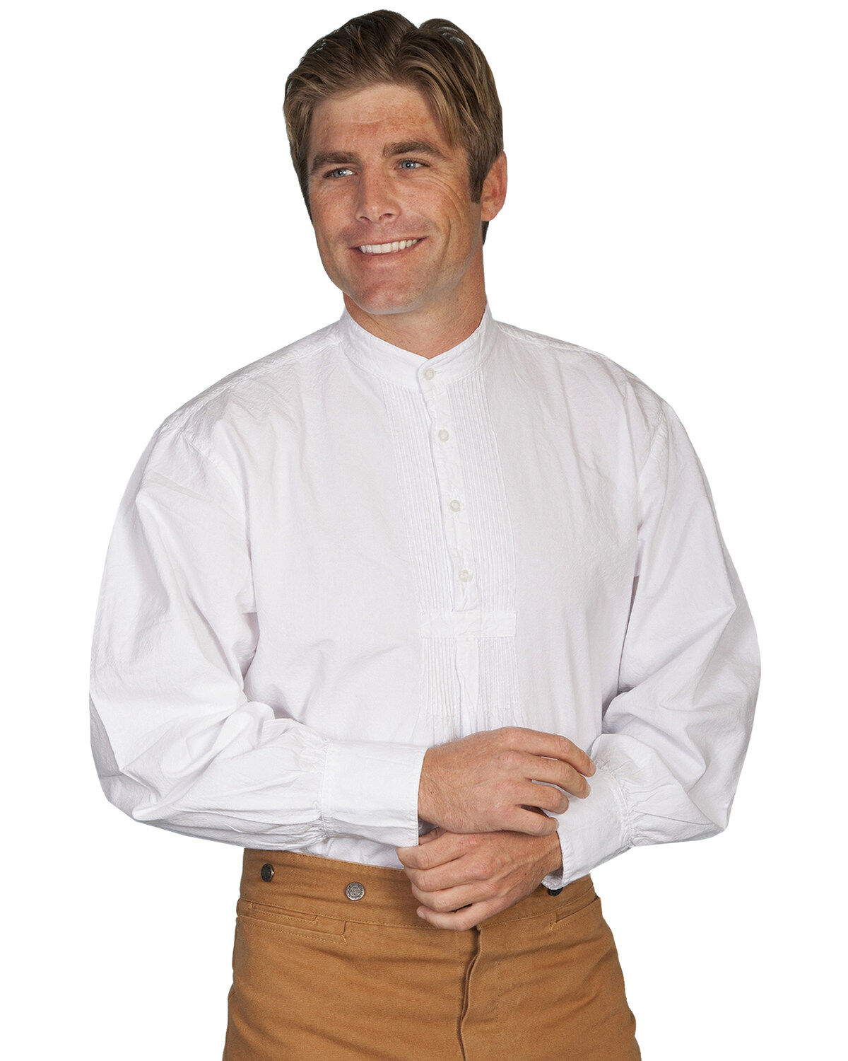 Men's RangeWear by Scully Pleated Front Pullover Western Shirt - Big &