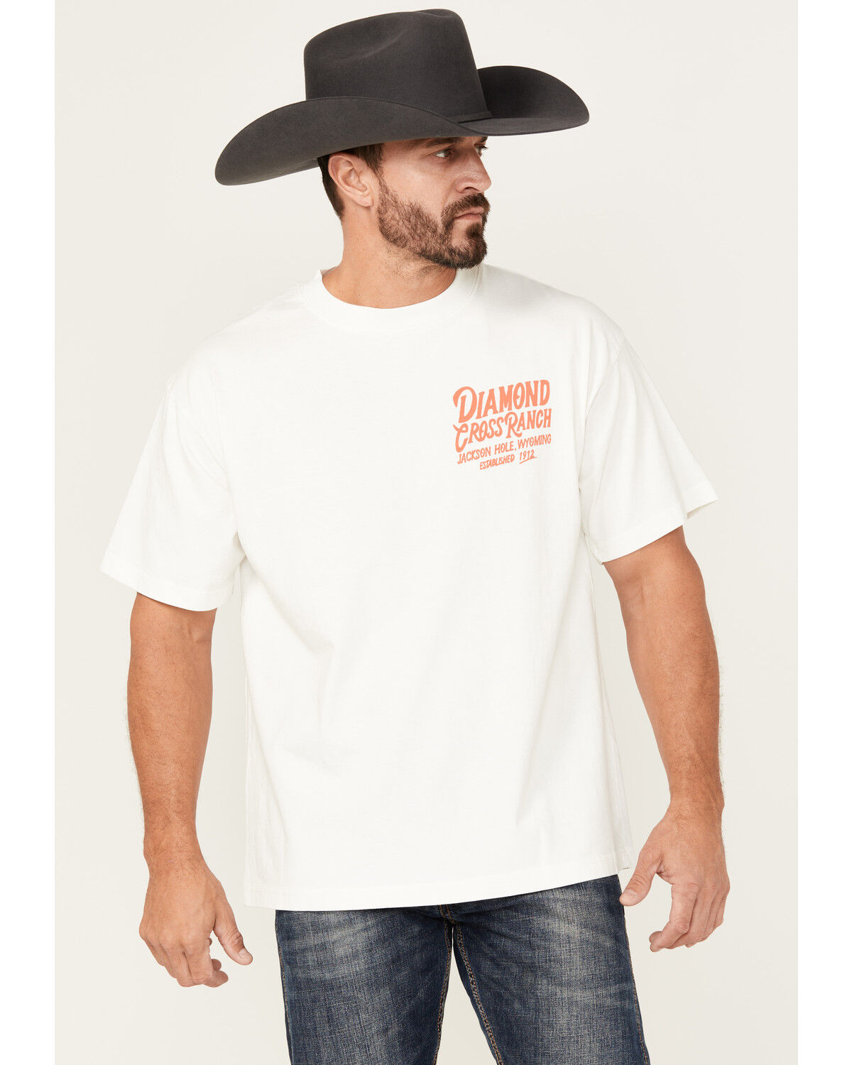 Men's Diamond Cross Ranch Buck Yeah Short Sleeve Graphic T-Shirt