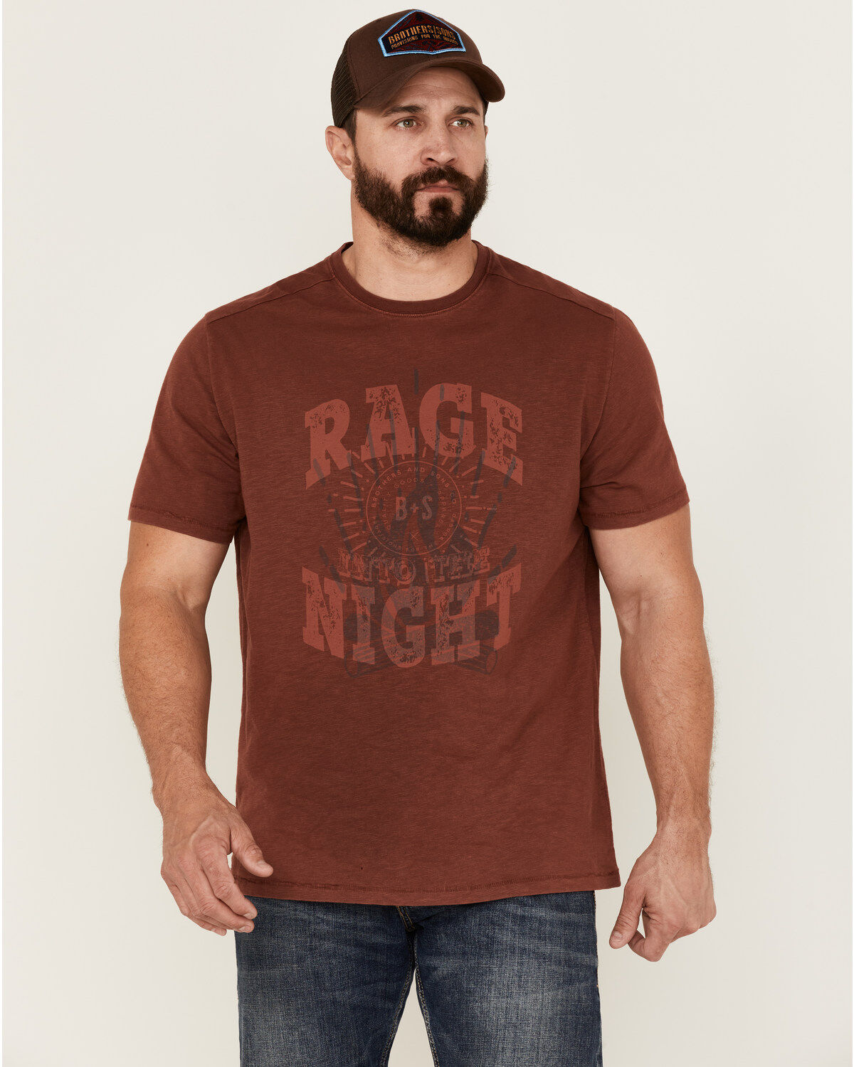 Men's Brothers and Sons Rage Campfire Slub Graphic Short Sleeve T-Shir