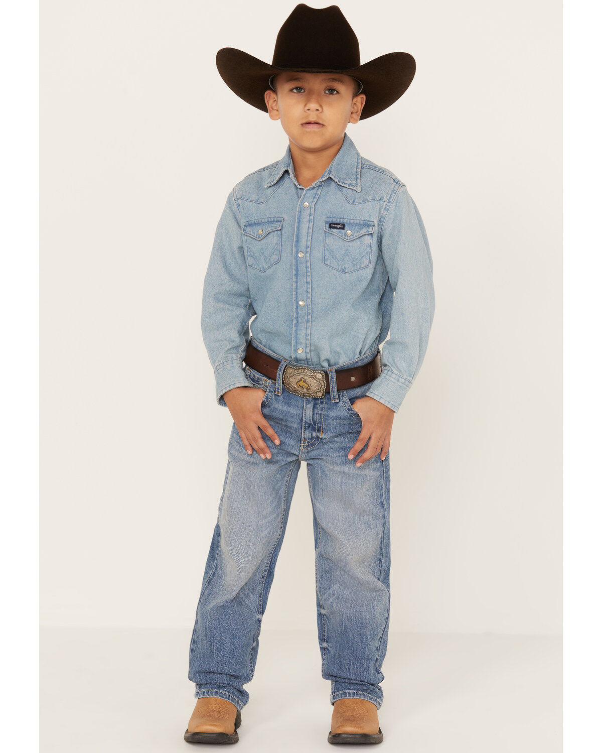 Boys' Cody James Little Medium Wash Dalton Relaxed Bootcut Jeans