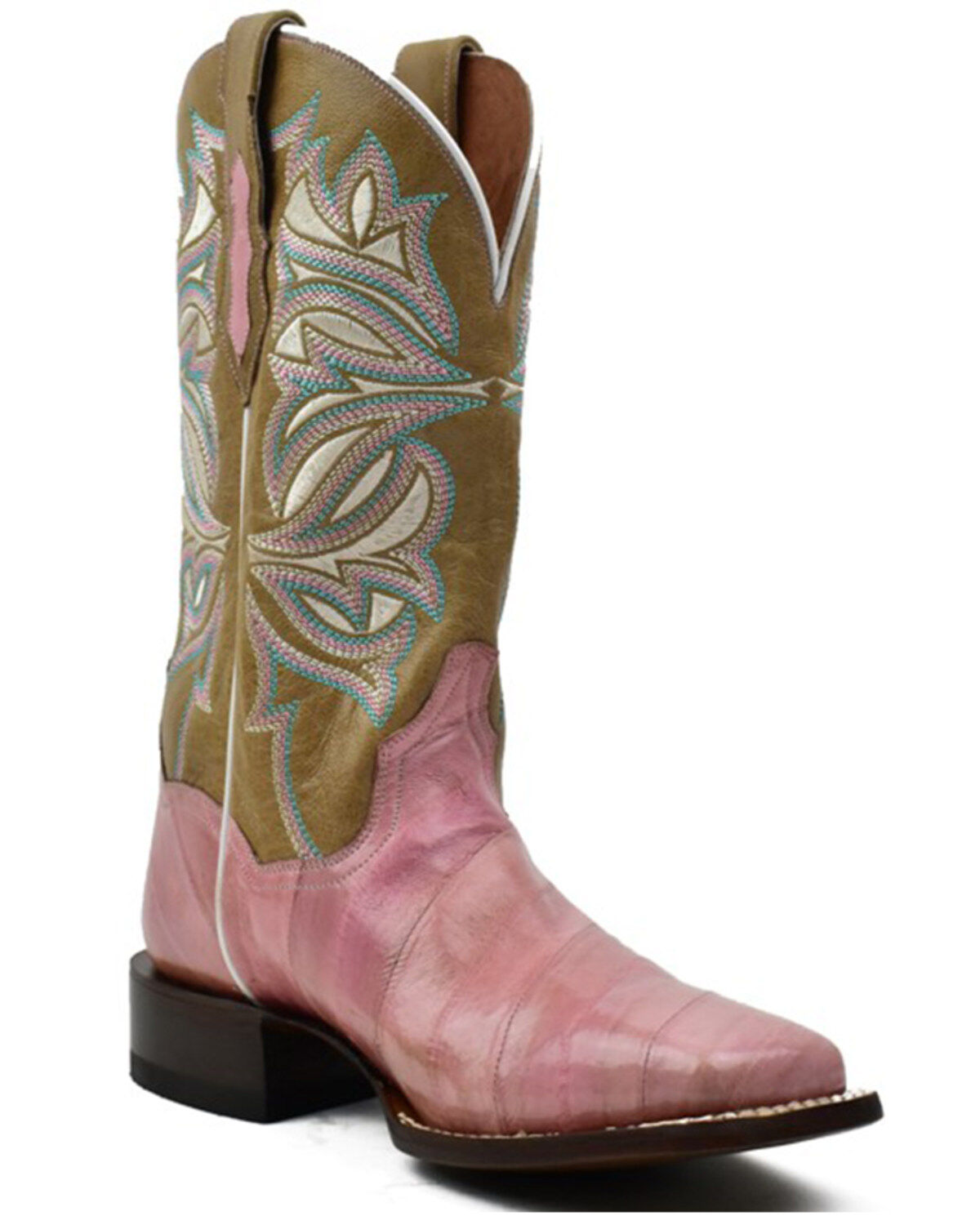 Women's Dan Post Eel Exotic Western Boots - Broad Square Toe
