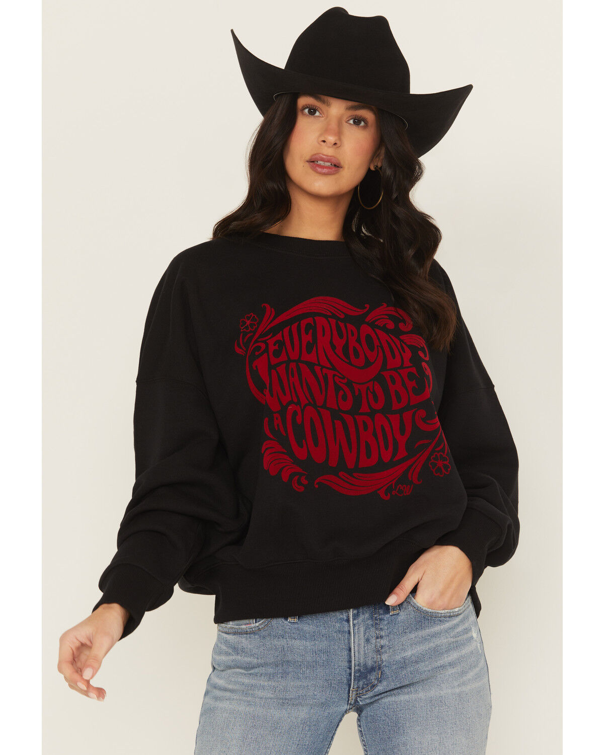 Women's Wrangler X Lainey Wilson Everybody Wants to be a Cowboy Crewne