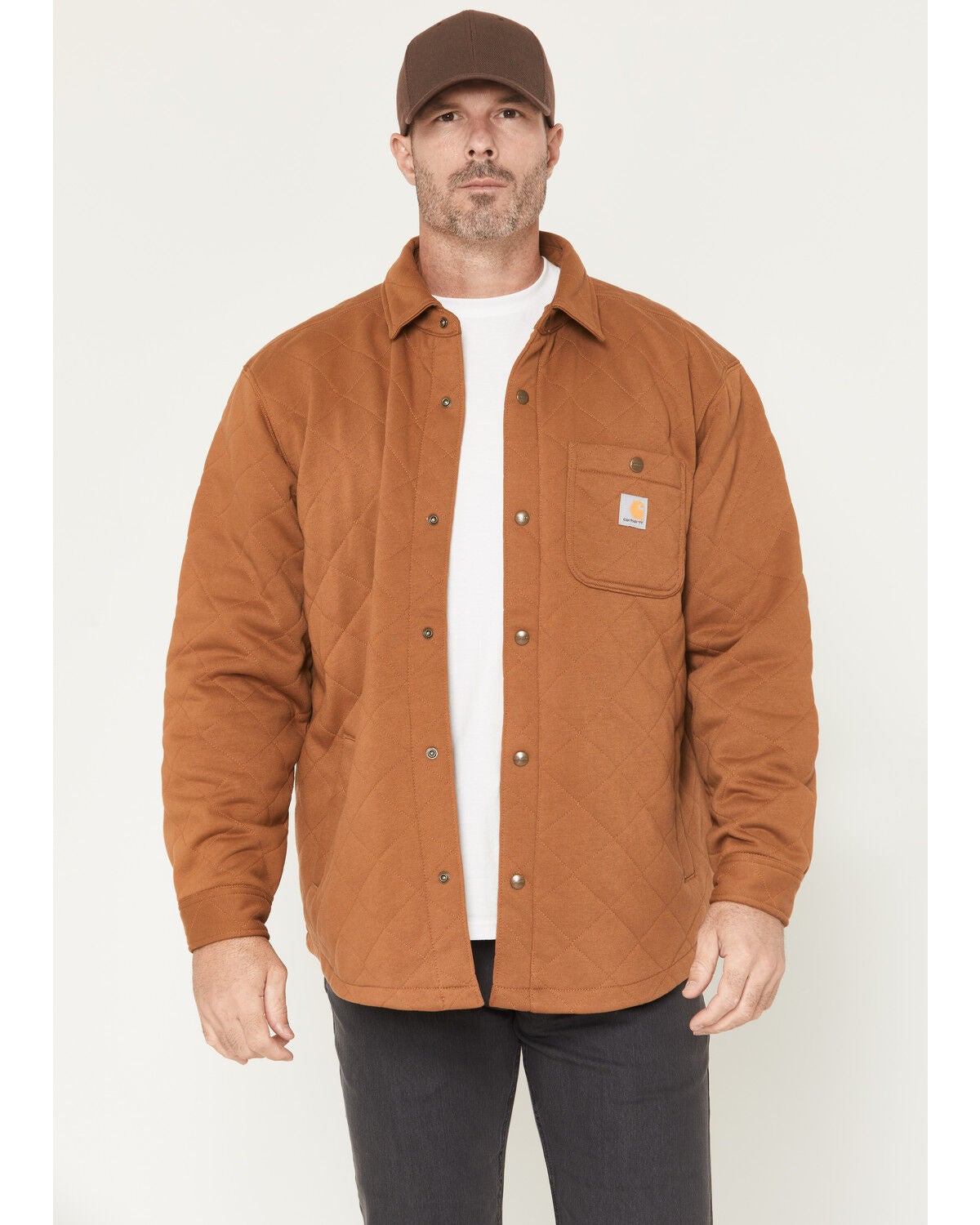 Men's Carhartt Rain Defender Loose Fit Heavyweight Quilted Snap Front